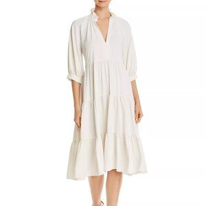 Amanda Uprichard - White Saffron Tiered Midi Dress - XL